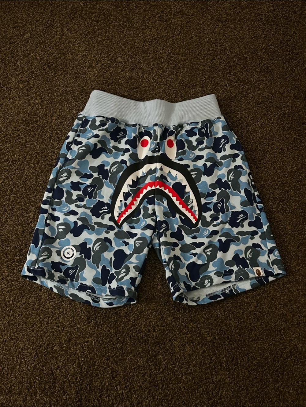 Bape Shorts Blue ABC Camo Size M